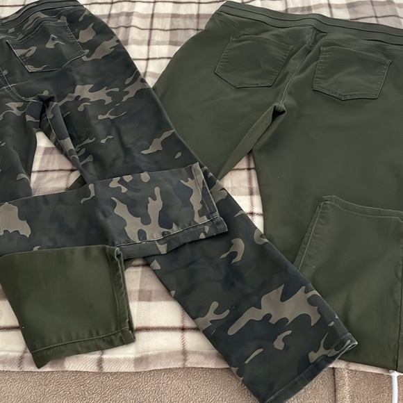 New York and Co soho high waist pull-on leggings XL women’s jean olive camo - Picture 7 of 9